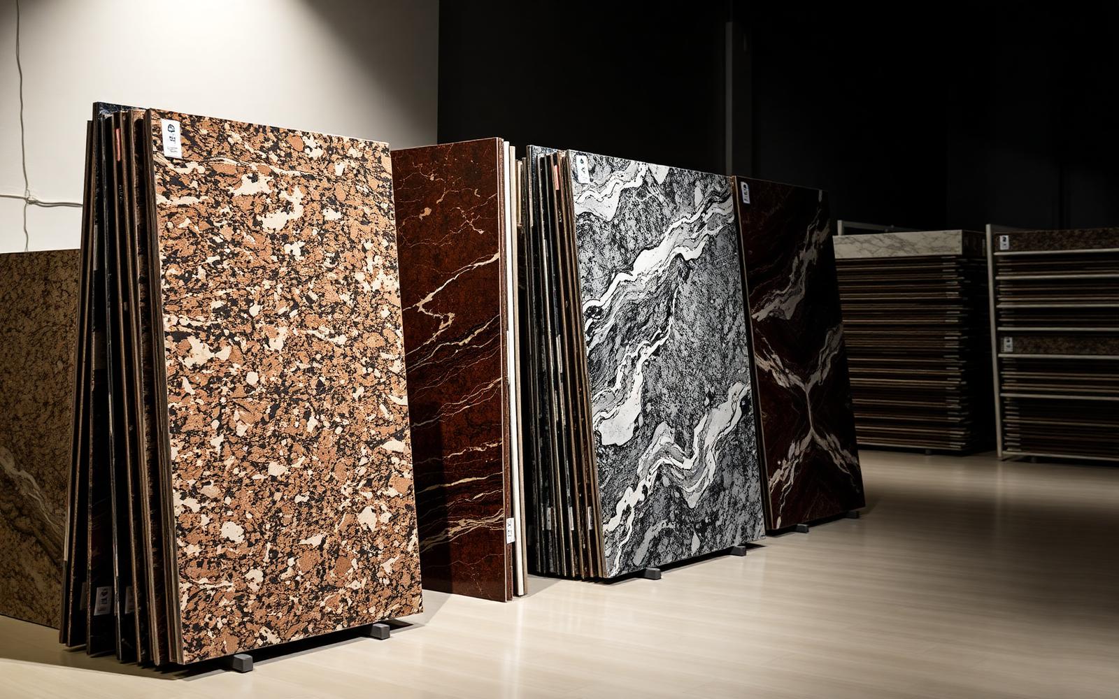 Stone slab showroom
